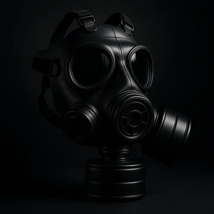 Full-face emergency gas mask