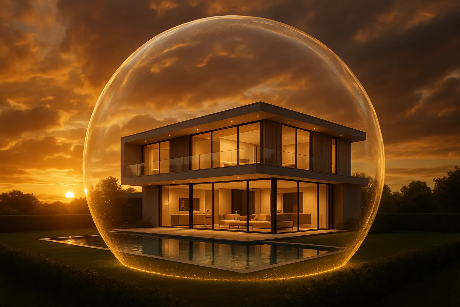 Invisible discreet glass safety film for everyday protection