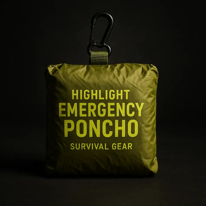 Emergency waterproof raincoat