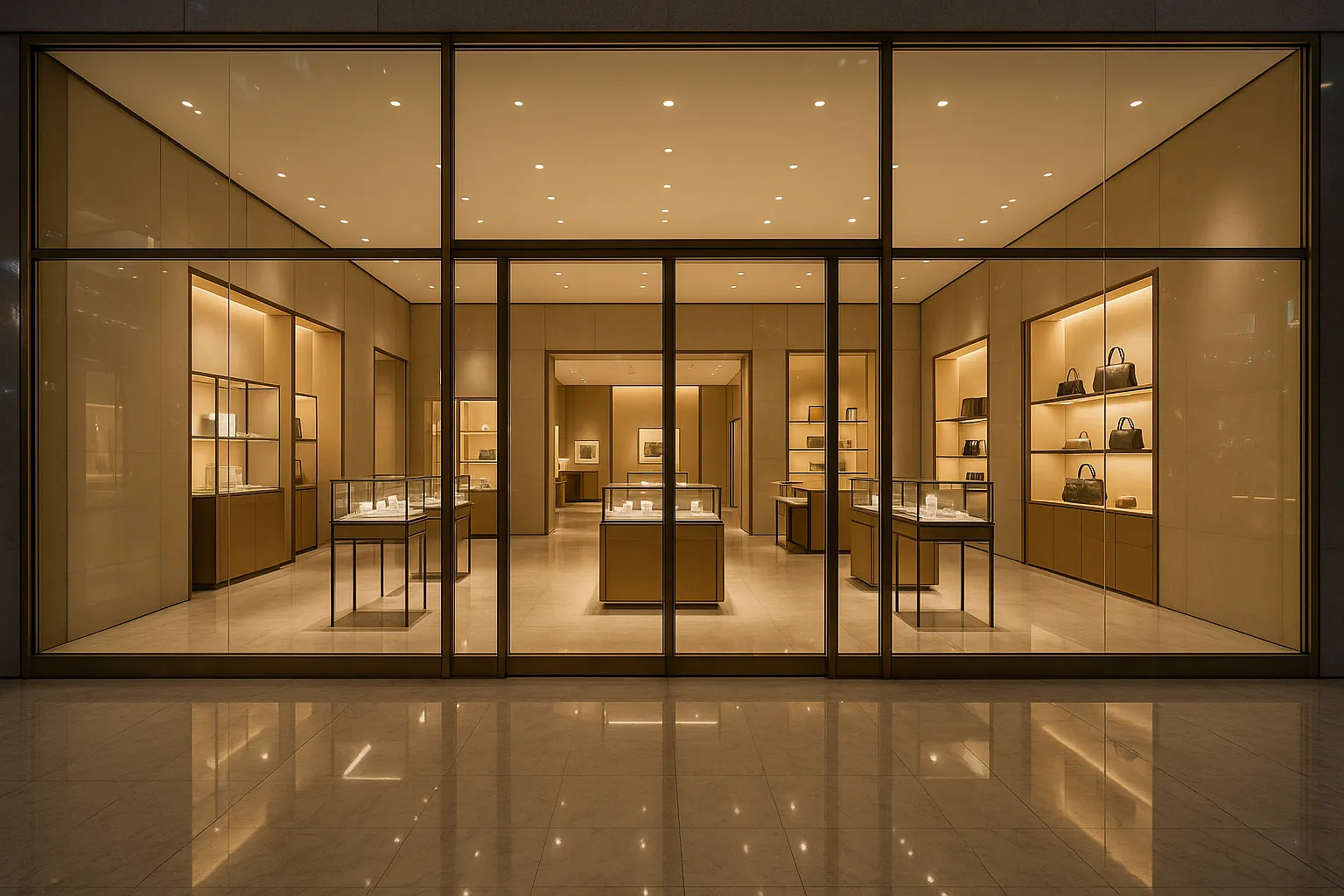 Retail shopfront glass film Dubai