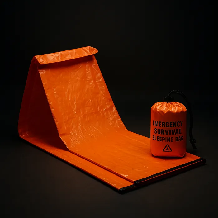 Compact emergency sleeping bag