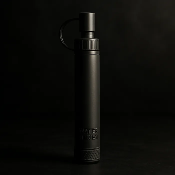 Portable water filtration straw